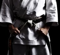 Person in a karate uniform