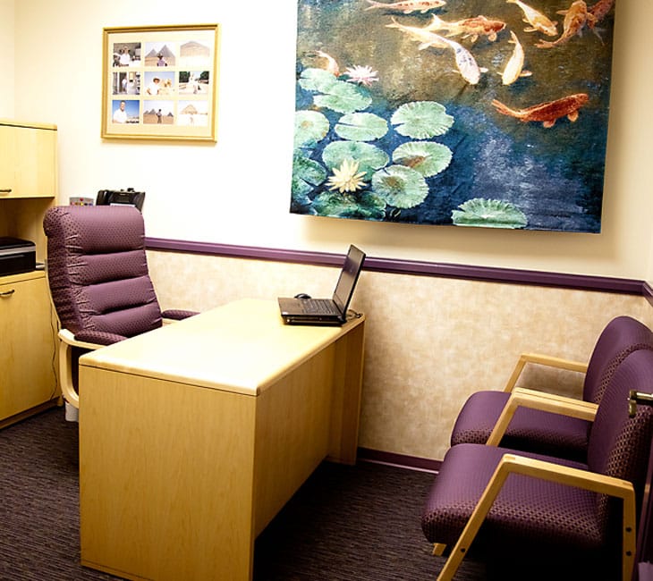 Rancho Bernardo dental office consultation room