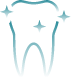 Sparkling tooth icon