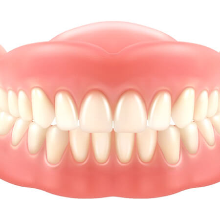 3 D graphic of full dentures
