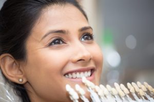 woman getting veneers 